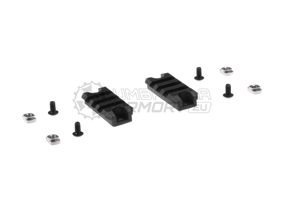 2 Inch M-LOK Plastic Rail 2-Pack (Amoeba)