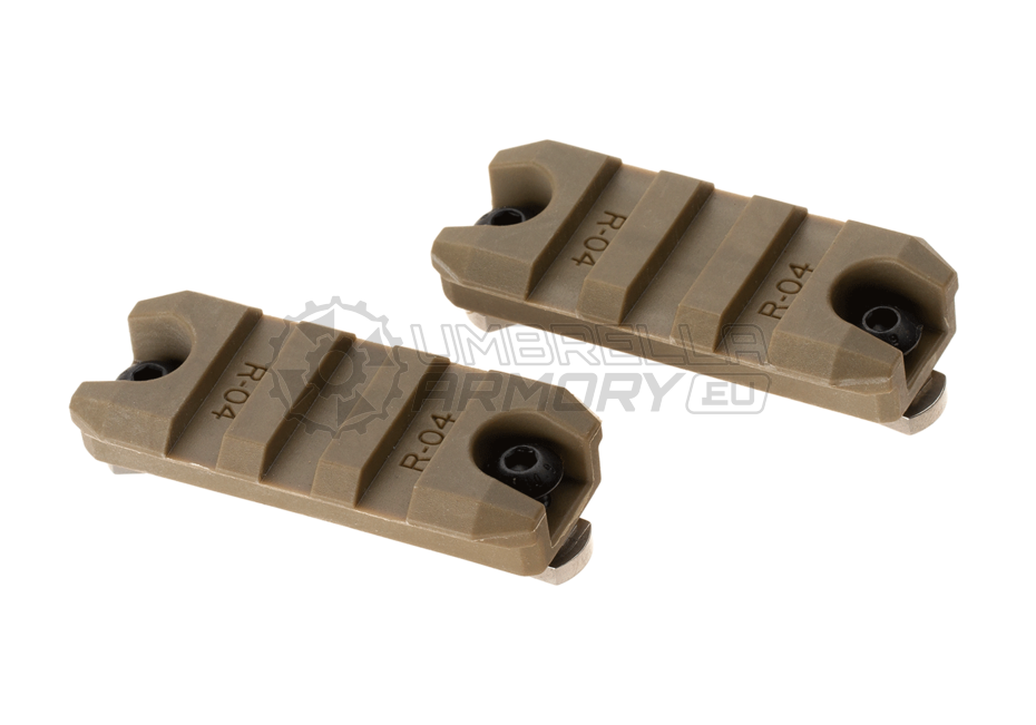 2 Inch M-LOK Plastic Rail 2-Pack (Amoeba)