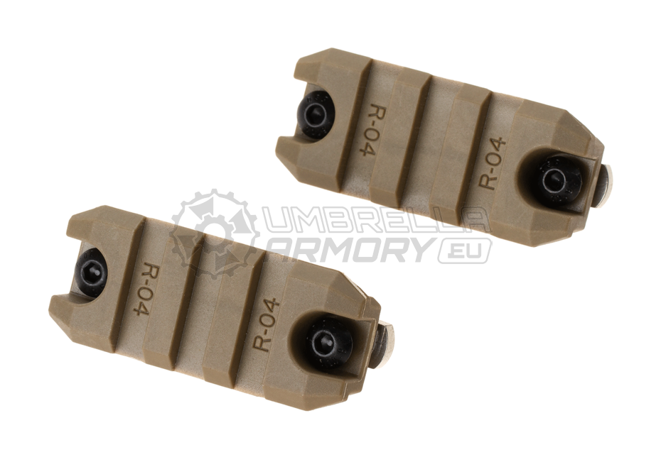 2 Inch M-LOK Plastic Rail 2-Pack (Amoeba)