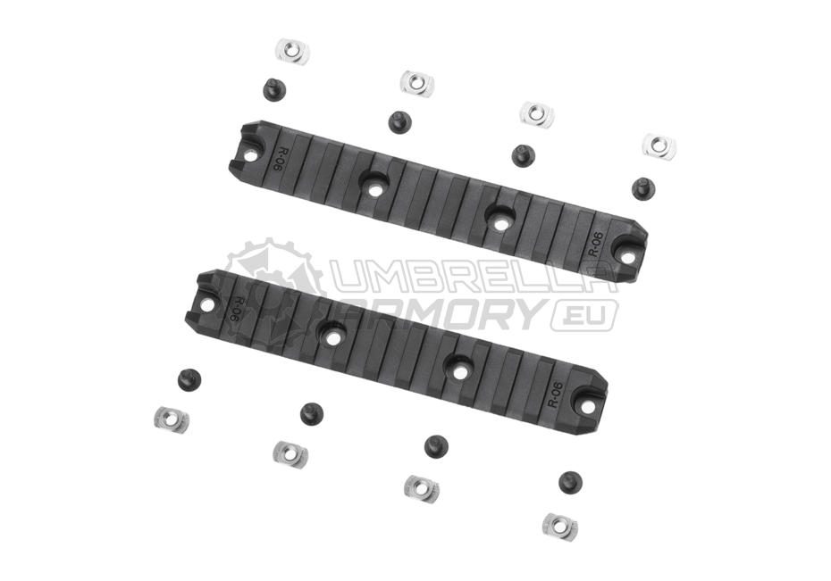 5 Inch M-LOK Plastic Rail 2-Pack (Amoeba)