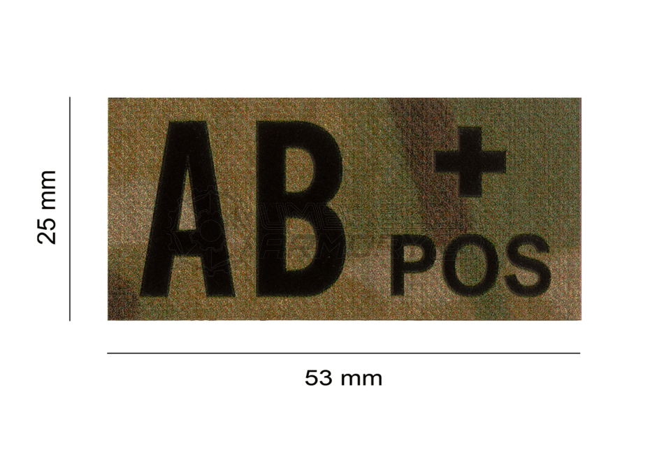 AB Pos IR Patch (Clawgear)