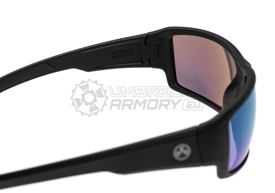 Ascent - Polarized - Black Frame / High Contrast Violet Lens / Green Mirror (Magpul)