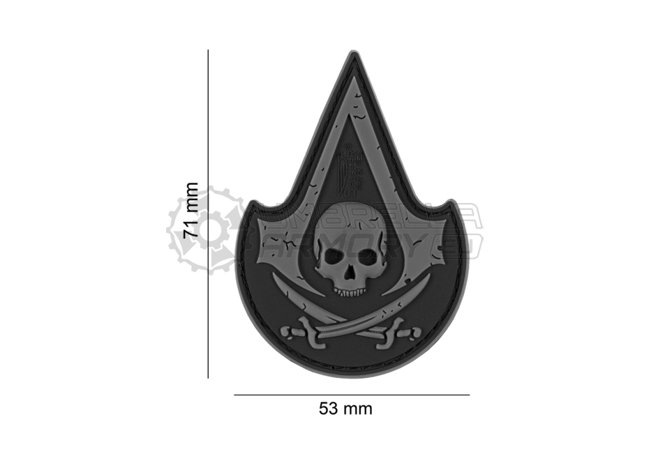 Assassin Skull Rubber Patch (JTG)