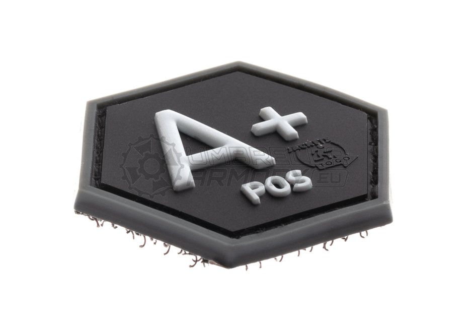 Bloodgroup Hexagon Rubber Patch A Pos (JTG)