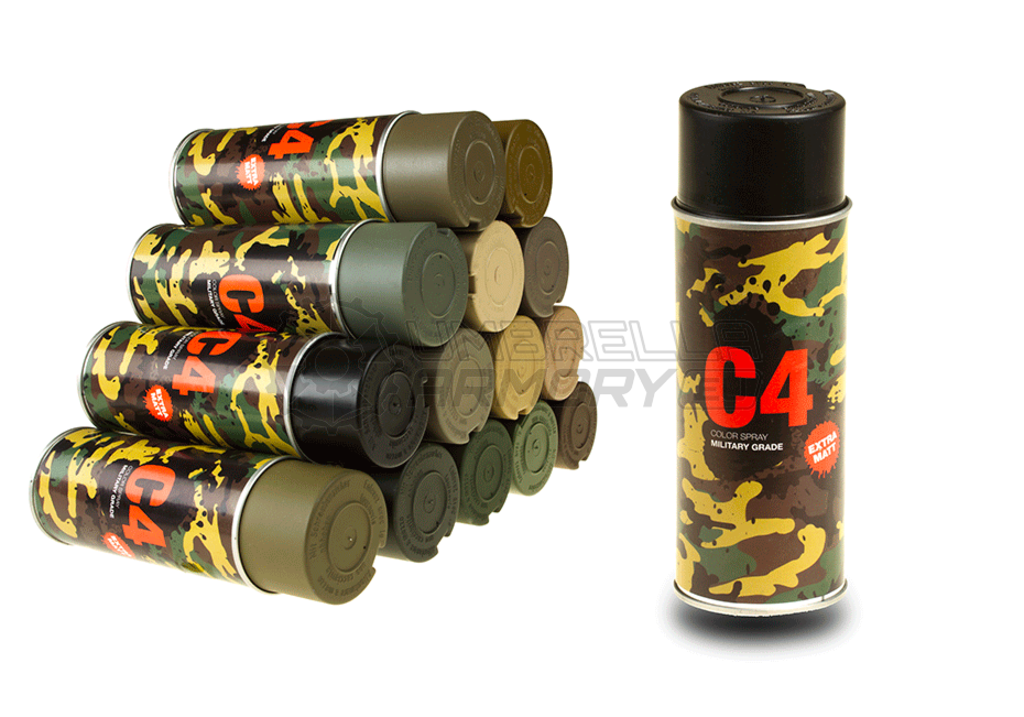 C4 Mil Grade Color Spray RAL 9021 (Armamat)