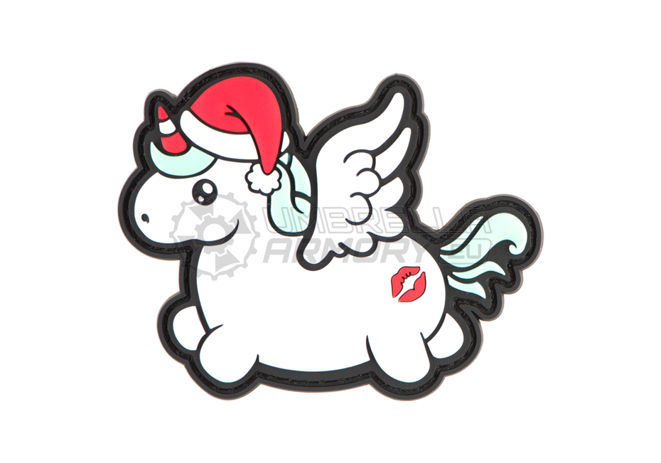 Christmas Unicorn Rubber Patch (JTG)