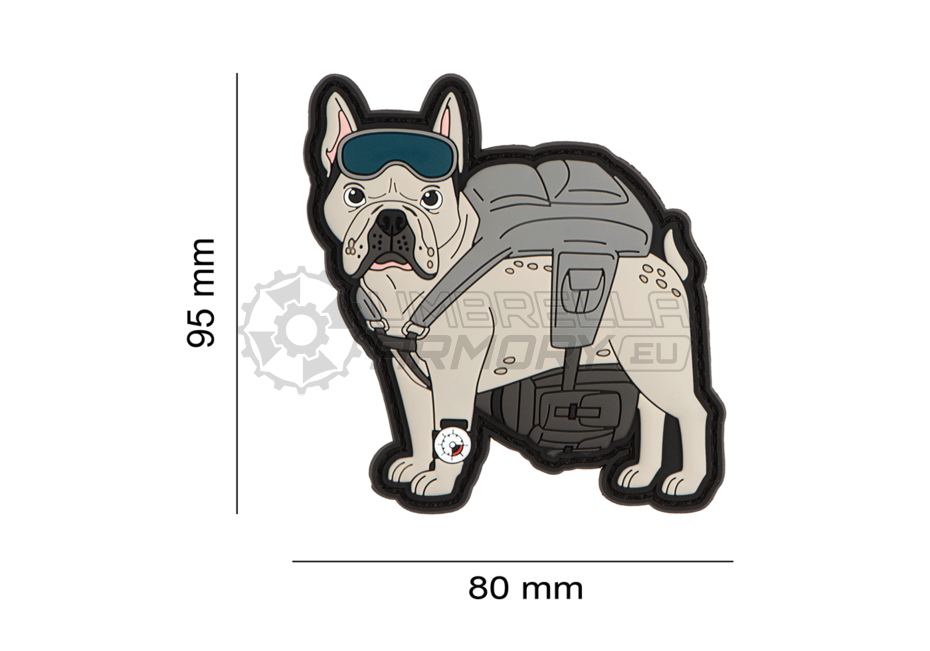 Frenchie - Paratrooper French Bulldog Patch (Airsoftology)