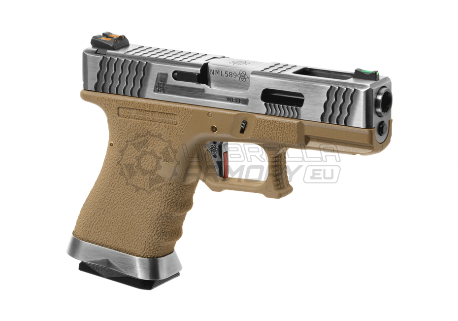 G-Force 19 SV Silver Barrel Metal Version GBB (WE)