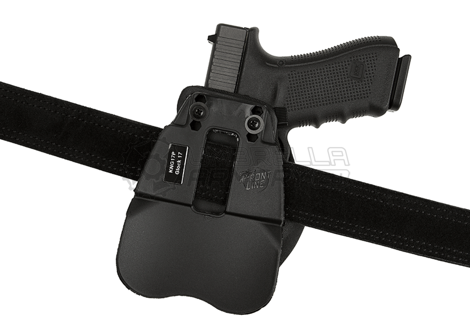 KNG Open Top Holster for Glock 17 Paddle (Frontline)