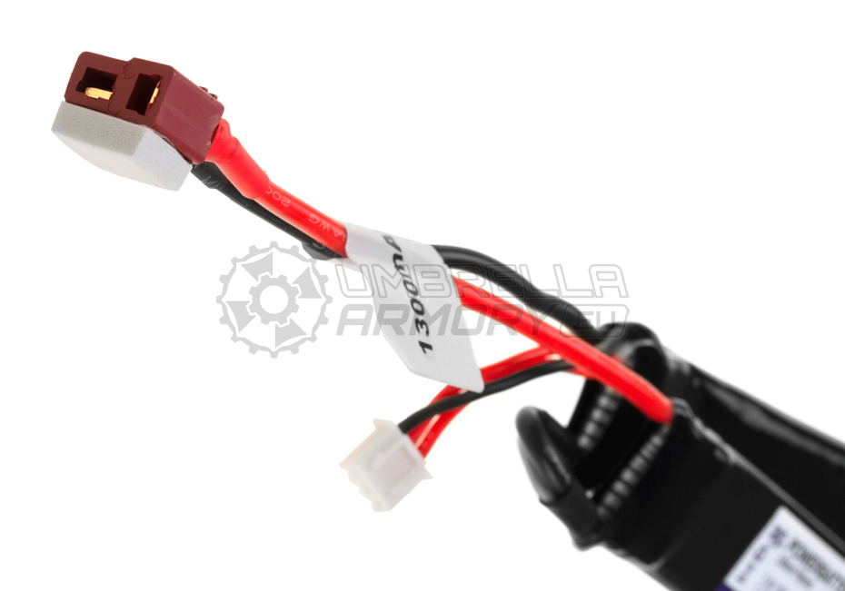 LiPo 7.4V 1300mAh 20C Twin Type T-Plug (Pirate Arms)