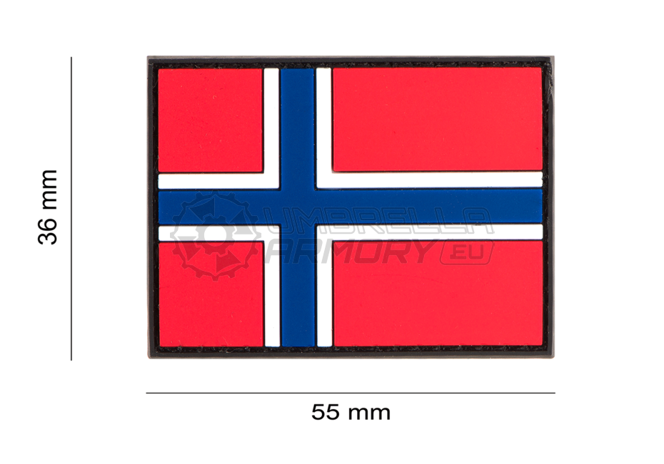 Norway Flag Rubber Patch (JTG)
