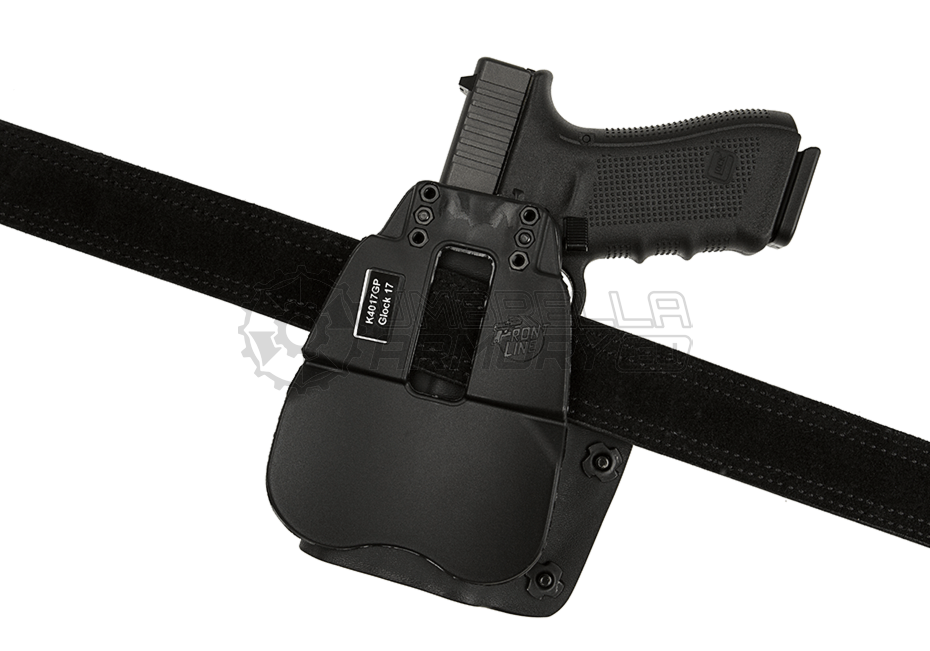 Open Top Kydex Holster for Glock 17 GTL Paddle (Frontline)