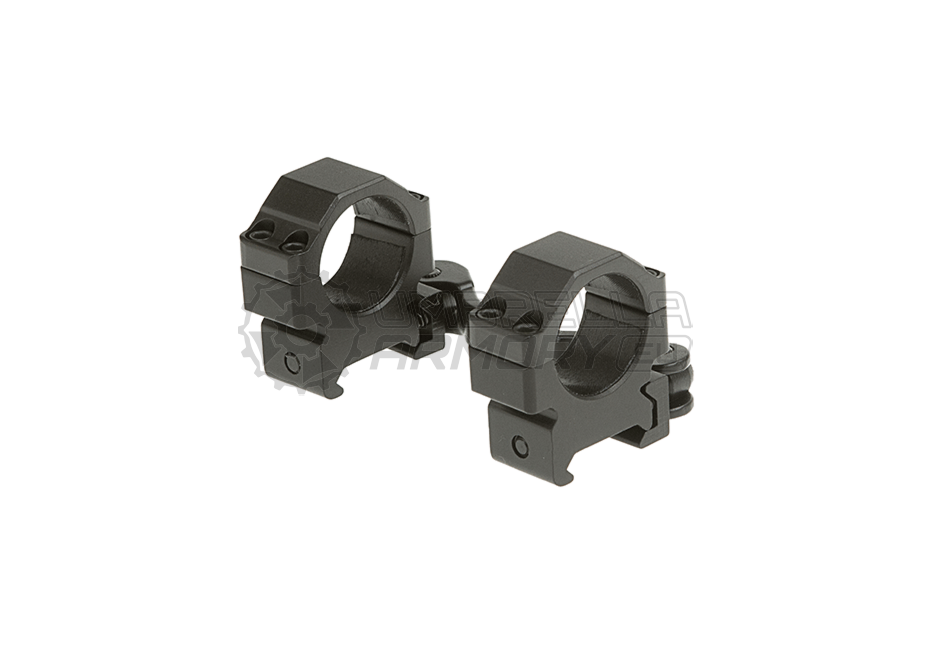 QD 25.4mm CNC Mount Rings Low (Leapers)