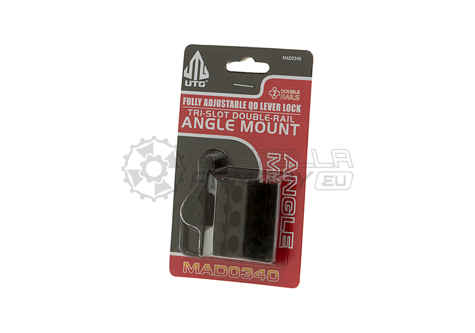 QD Angle Mount Double Rail 3-Slot (Leapers)