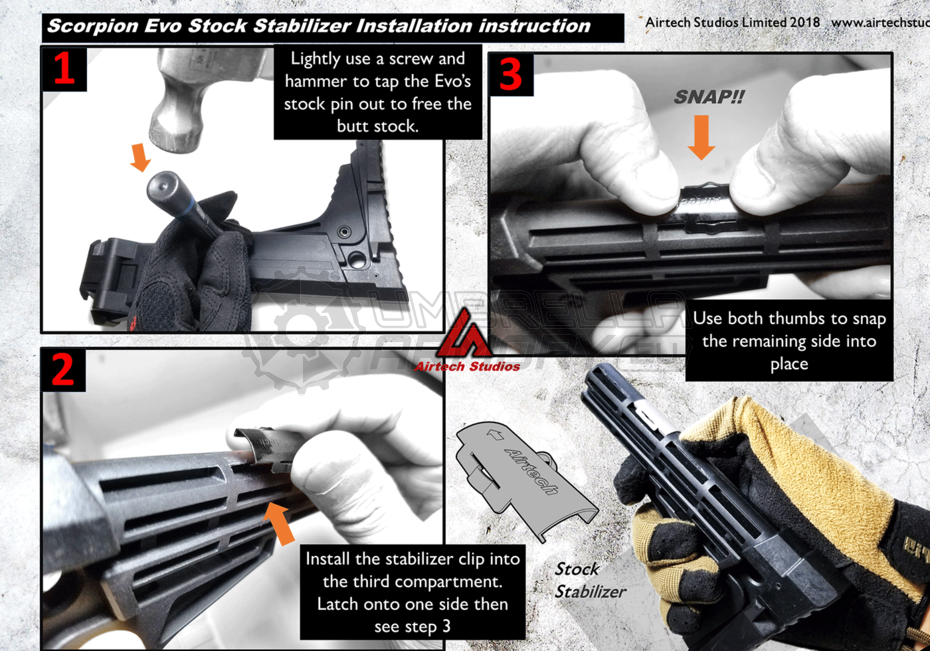 SSU Stock Stabilizer Unit Scorpion Evo 3 A1 (Airtech Studios)