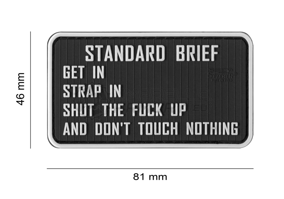 Standardbriefing Rubber Patch (JTG)