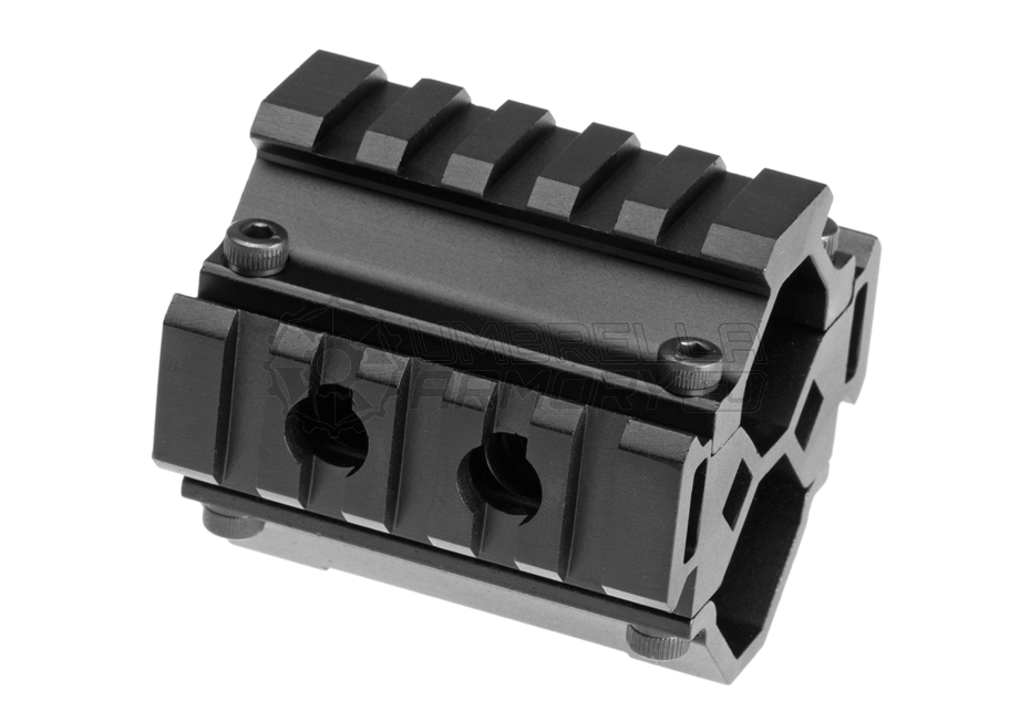 Triple Rail Shotgun Barrel Mount 5-Slot (Leapers)